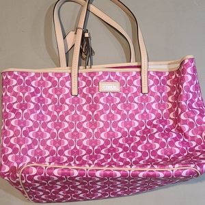 Pink Coach Tote